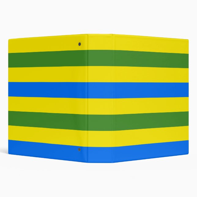 Blue Green and Yellow Stripes Design Binder (Background)