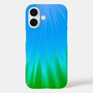 Blue & Green Aurora-Inspired iPhone 16 Case