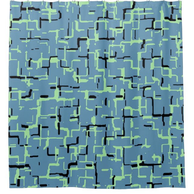 Blue Green Black Unique Pattern (Front)