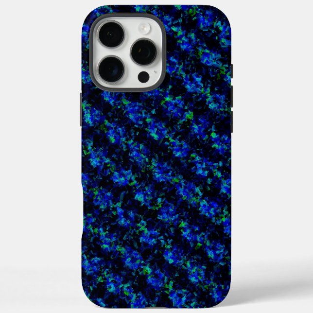 Blue Green Broken Glass Pattern Case-Mate iPhone Case (Back)
