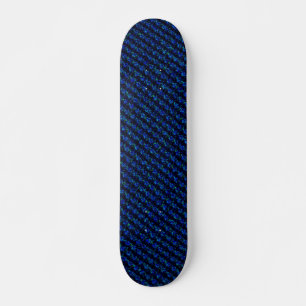 Blue Green Broken Glass Pattern Skateboard