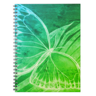 Blue Green Butterfly Notebook