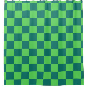 Blue Green Chequered Gingham Pattern