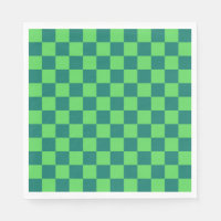 Blue Green Chequered Gingham Pattern