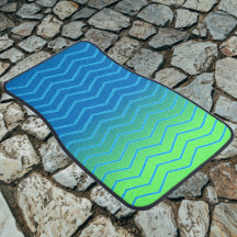 Blue & Green Chevron
