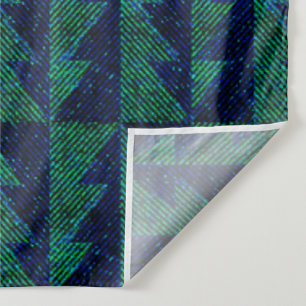 Blue, green Christmas trees. Tapestry