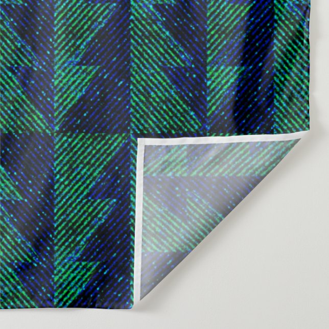 Blue, green Christmas trees.  Tapestry (Detail)