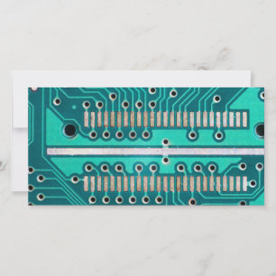 Blue Green Circuit Board - Electronics Photography