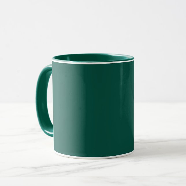 Blue-green (colour wheel) Deep Sea Green  Mug (Front Left)