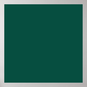 Blue-green (colour wheel) Deep Sea Green Poster