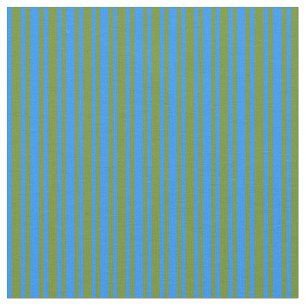 Blue & Green Coloured Lined/Striped Pattern Fabric