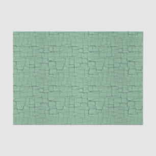 Blue-green crackle paint tissue paper