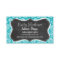 Blue-Green Damask Pattern; Retro Chalkboard