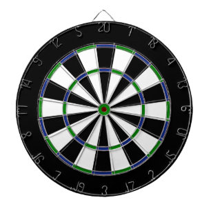 Blue Green Double-Black Dartboard