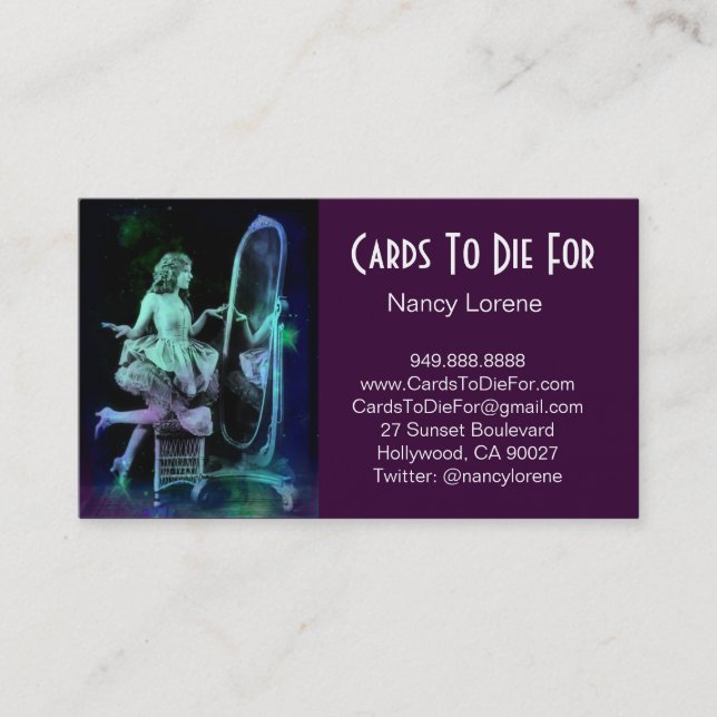 Blue Green Dream - Alicia Business Card (Front)