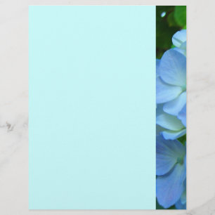 Blue Green Floral Themed Flyers paper Designer