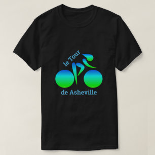 Blue Green Gradient  Bicycle T-Shirt