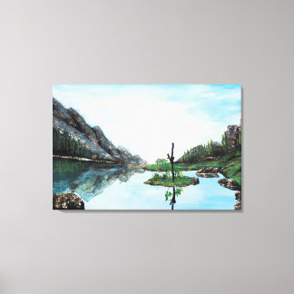 Blue Green Landscape Canvas Print