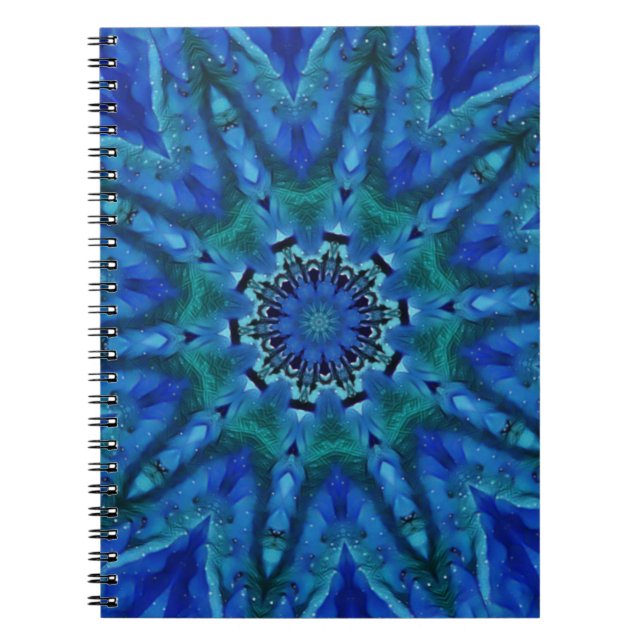 Blue Green Mandala Notebook (Front)