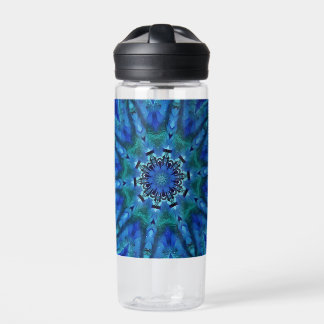 Blue Green Mandala Water Bottle
