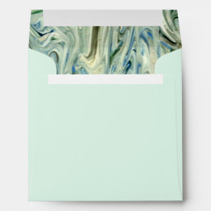 Blue Green Marble Envelopes