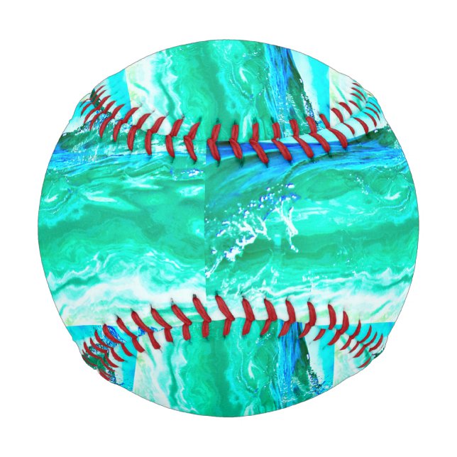 blue/green maui waves Thunder_Cove Baseball (Front)