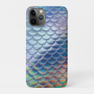 Blue Green Mermaid Fish Scales Holographic Trendy iPhone 11 Pro Case
