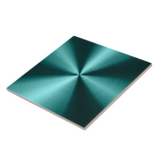 Blue-Green Metallic Design Stainless Steel Look Tile
