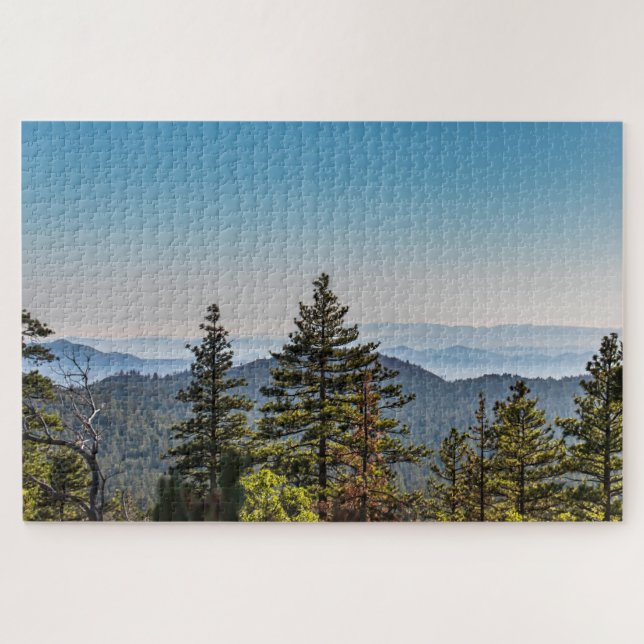 Blue & Green Nature Mountainscape Jigsaw Puzzle (Horizontal)