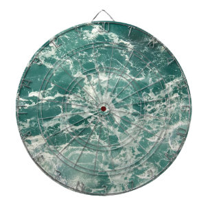 Blue Green Ocean Waves Dartboard
