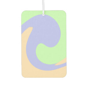 Blue green ombre fluid marble boho bold pattern  air freshener