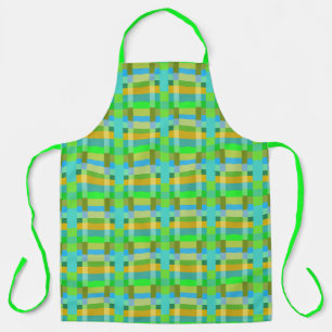 Blue Green Orange Purple Creamy Pattern Abstract Apron