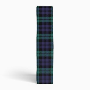 Blue Green Plaid Binder