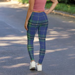 Blue Green Plaid Rustic Tartan Leggings<br><div class="desc">Upgrade your traditional winter wardrobe with these bold, darker, and quality leggings featuring green blue tartan plaid pattern. Great for the holidays and perfect for any winter activities, training, or workouts.</div>
