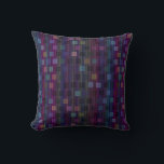 Blue, green, purple, pink squares with stripes throw pillow<br><div class="desc">Blue,  green,  purple,  pink squares with stripes</div>