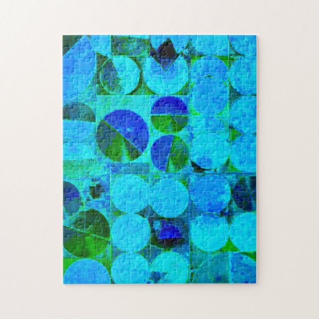 Blue & Green Puzzle (Vertical)