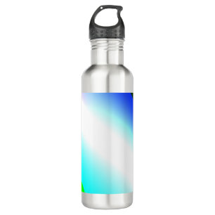 Blue green rainbow abstract texture pattern art  t 710 ml water bottle