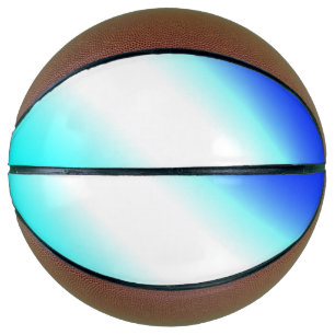 Blue green rainbow abstract texture pattern art t basketball