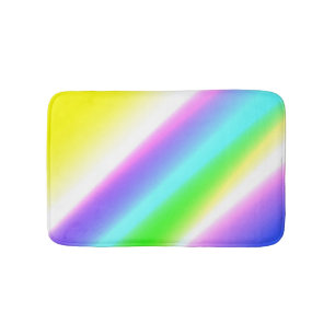 Blue green rainbow abstract texture pattern art  t bath mat