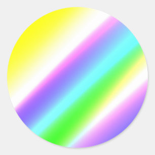 Blue green rainbow abstract texture pattern art  t classic round sticker