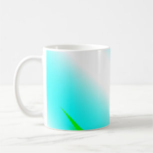 Blue green rainbow abstract texture pattern art t coffee mug