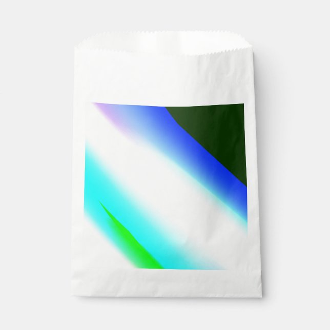 Blue green rainbow abstract texture pattern art  t favour bag (Front)