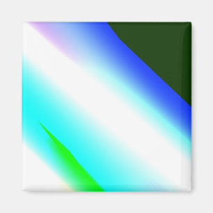 Blue green rainbow abstract texture pattern art t magnet