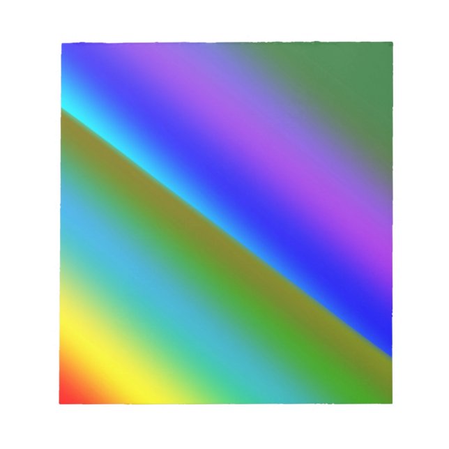 Blue green rainbow abstract texture pattern art  t notepad (Front)