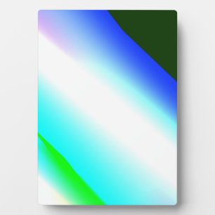 Blue green rainbow abstract texture pattern art  t plaque