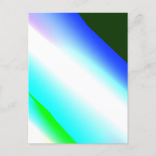 Blue green rainbow abstract texture pattern art  t postcard