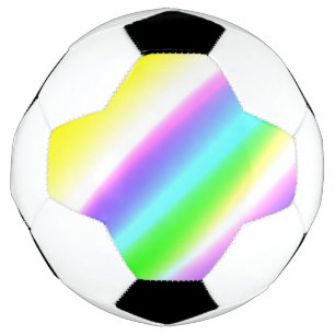 Blue green rainbow abstract texture pattern art t soccer ball