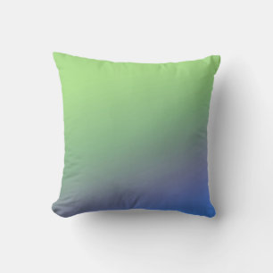 Blue green rainbow abstract texture pattern art  t throw pillow