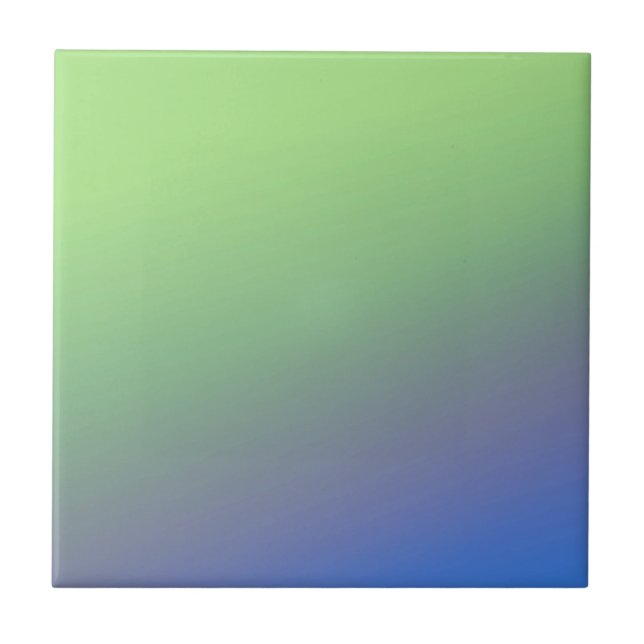 Blue green rainbow abstract texture pattern art  t tile (Front)