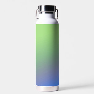 Blue green rainbow abstract texture pattern art  t water bottle